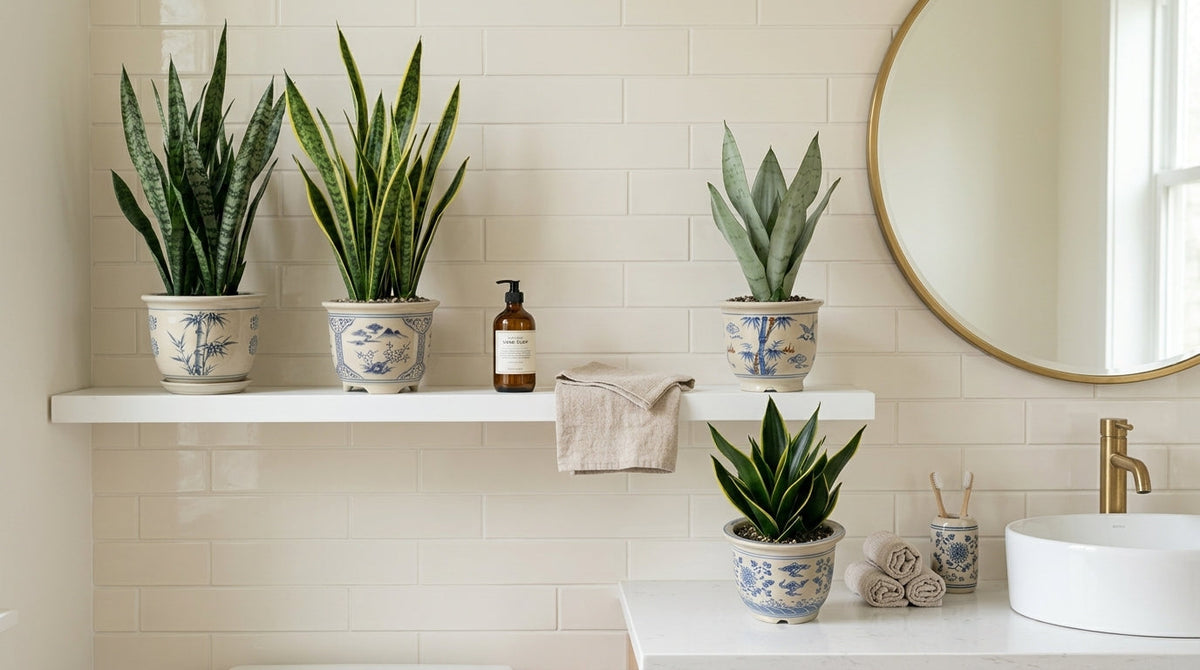 Which Snake plant to choose for bathroom?