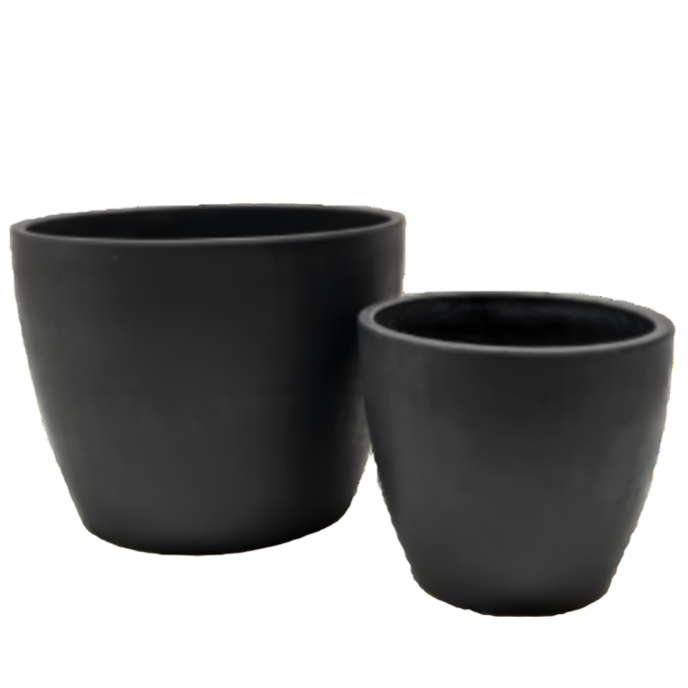 Black and TerraCotta Eco Pots