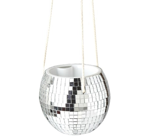 Disco Ball Hanging Planter